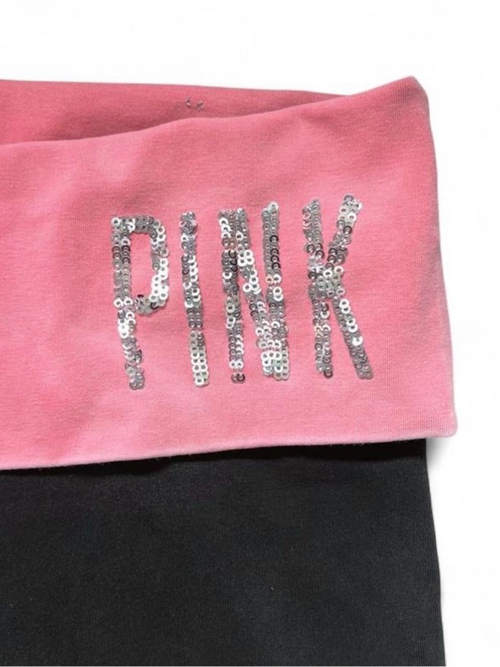 2014 Vintage Victoria's Secret PINK | Fold-over Sequin Leggings